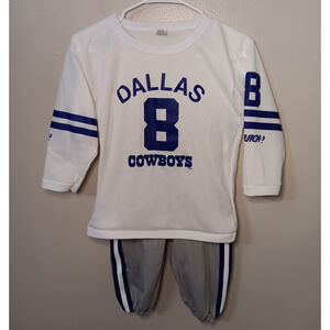 Vintage 90s Troy Aikman Dallas Cowboys Youth Medium NFL Jersey & Pants Hutch